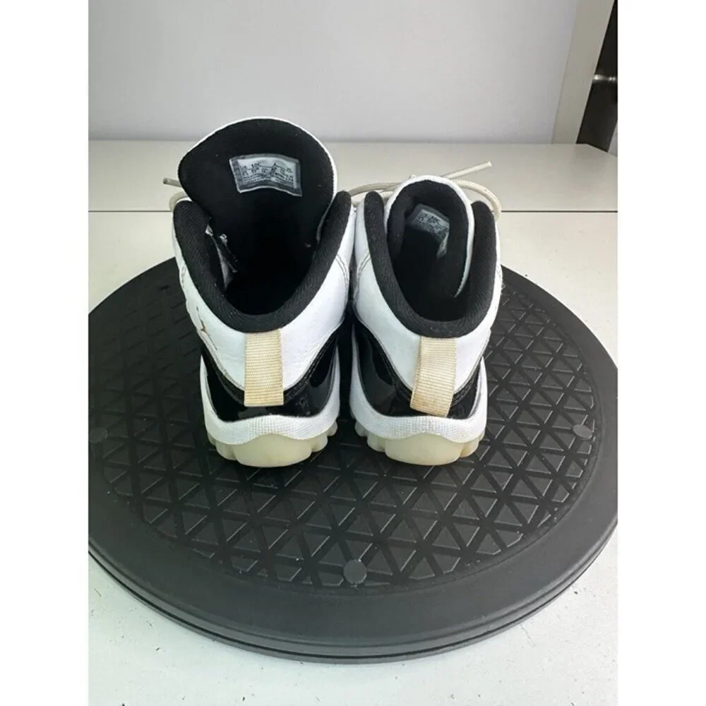 Nike Air Jordan 11 Retro TD Gratitude 378040-170 Kids 10C White Black Patent 23